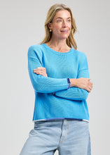 Load image into Gallery viewer, Azure Cotton Knit Sweater