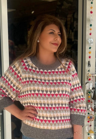 Mohair Cotton Blend Sweater