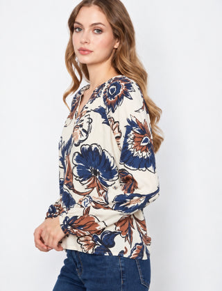Autumn Bloom Floral Top