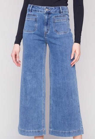 Long Straight Flare Jeans