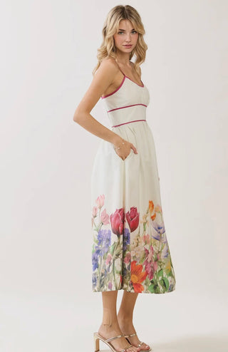 Blooming Garden Floral Midi Dress
