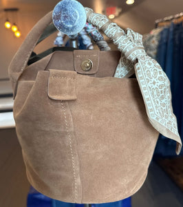 Suede Handbag
