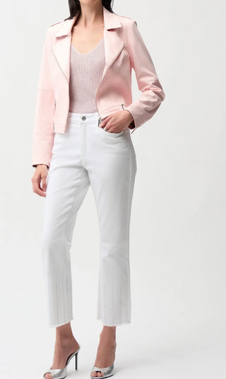 Blush Luxe Moto Jacket