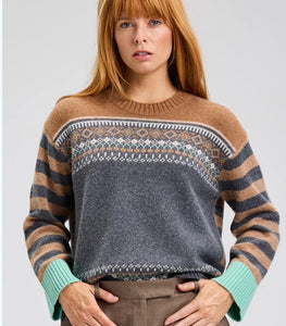 Fair Isle Sweater Brown