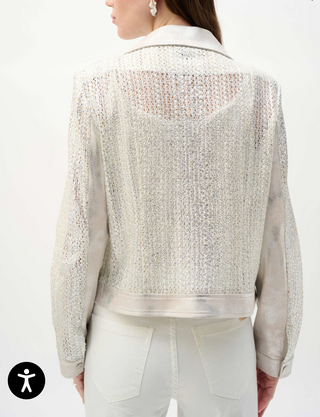 Textured Luxe Moto Jacket