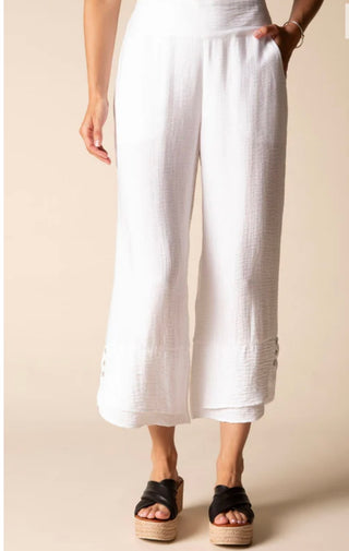 White Whisper Crop Pant