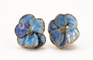 Blue Bells Flower Earrings