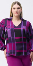 Load image into Gallery viewer, Plaid Satin Top
