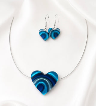 Hearts Set Necklace & Earrings