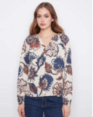 Autumn Bloom Floral Top