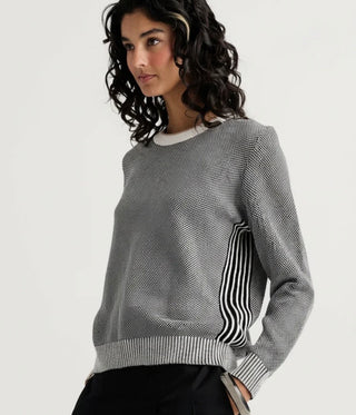 Zaket & Plover Bird’s Eye Stripe Detail Sweater