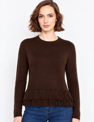 Fringe Detail Knit Sweater