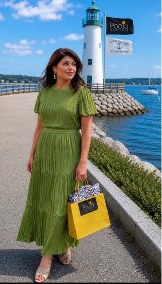 Emerald Soft Sheen Dress