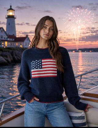 Navy American Flag