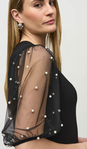 Pearl Embellishment Top