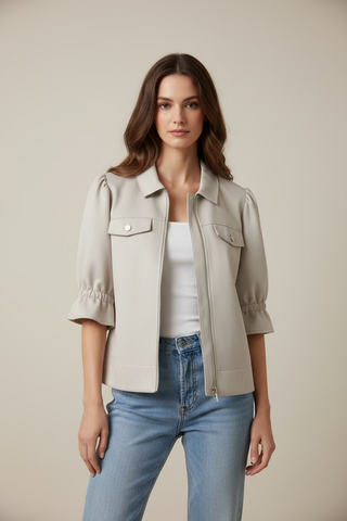 Champange Suede Jacket