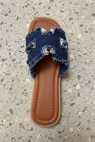 Hamptons Denim Slides
