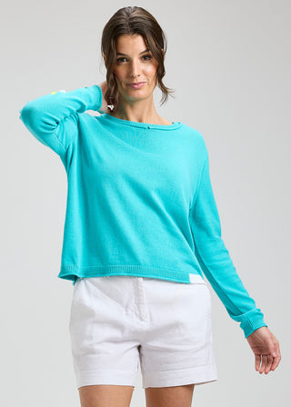 Stripe Knit Modern Contrast Sleeveless Sweater