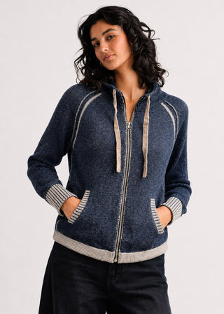 Zaket & Plover Denim Zip-Up Hoodie