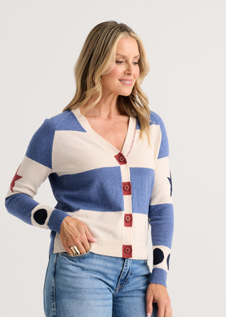 Zaket & Plover  Clor Block Cardigan