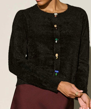 Joseph RibkoffBejeweled Crew Neck Cardigan