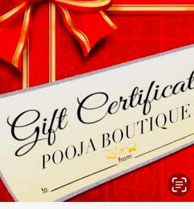 Pooja Boutique Gift Card