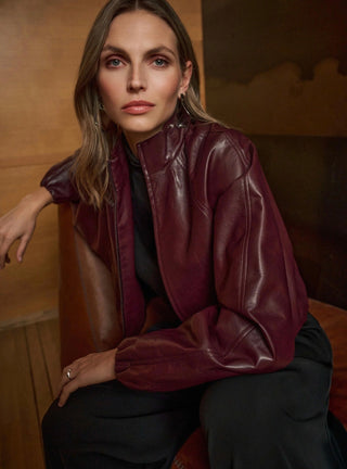 Joseph RibkoffJoseph Ribkoff Faux Leatherette Jacket