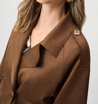 Joseph RibkoffJoseph Ribkoff Faux Suede Cropped Jacket