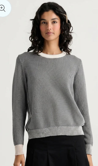 Zaket & PloverZaket & Plover Bird’s Eye Stripe Detail Sweater