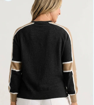Zaket & Plover color block sleeve sweater, second view