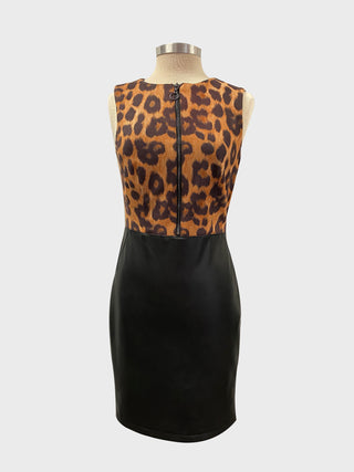Cheetah Print Dress - Pooja Boutique 