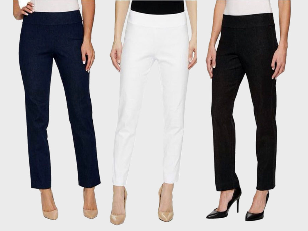 Pull-On Pants - Whites - Pooja Boutique 
